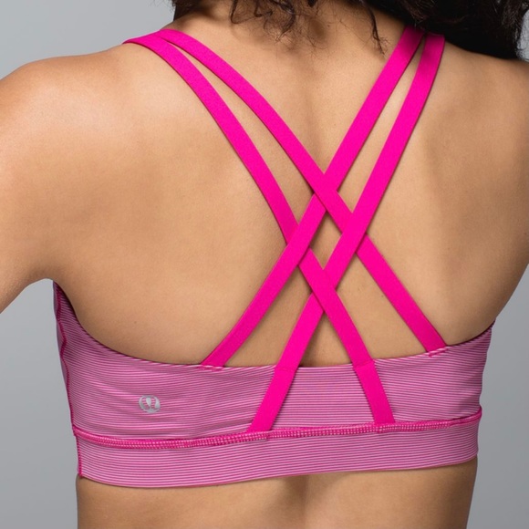 lululemon athletica Other - Women’s Lululemon Pink Stripe Energy Bra, size 2